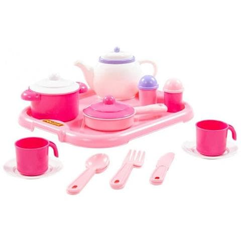 Servizio Stoviglie Bambina 31 X 25,5 Cm Rosa 19 Pezzi - Foto 1