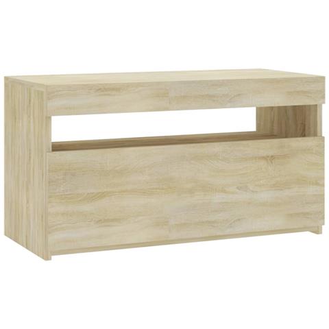 Mobile Porta TV con Luci LED Rovere Sonoma 60x35x40 cm - Foto 2