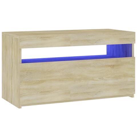 Mobile Porta TV con Luci LED Rovere Sonoma 60x35x40 cm - Foto 11