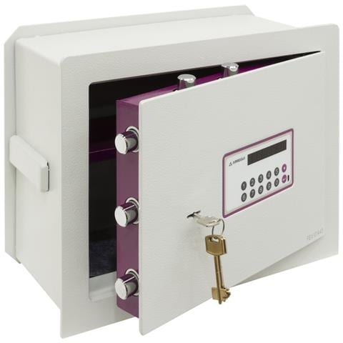 Forma Evolution 151050 Cassaforte A Muro Con Serratura A Chiave E Codice | Cassaforte Da Incaso A Parete Con Fondo Estensibile | Alto Livello Di Sicurezza | 32 X 42 X 20/30 Cm - Foto 1
