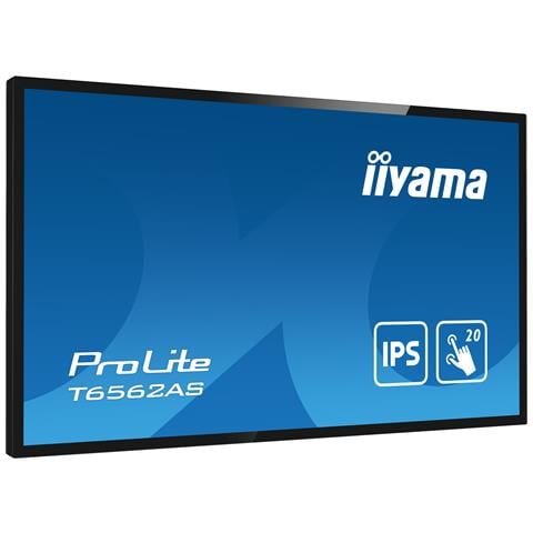 T6562AS-B1 visualizzatore di messaggi Pannello piatto interattivo 163,8 cm (64.5") IPS 500 cd /m² 4K Ultra HD Nero Touch screen Processore integrato Android 8.0 24/7 - Foto 9