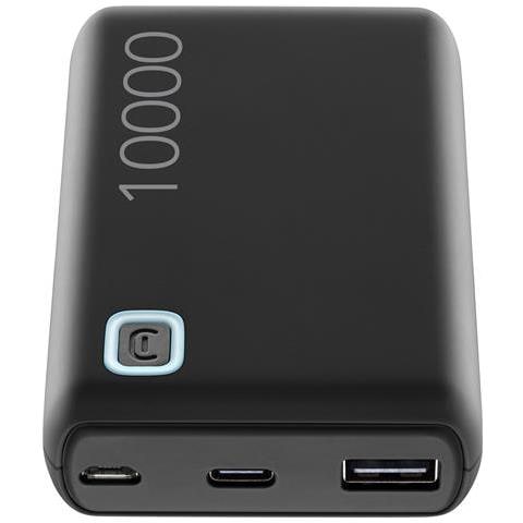Power Bank Essence 10000 Caricabatterie Portatile da 10000mAh con 2 Porte USB - Nero - Foto 1