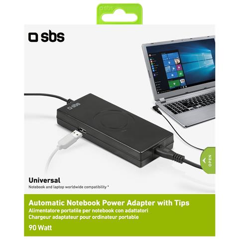 TTADAPTNB90W adattatore e invertitore Interno 90 W Nero - Foto 3