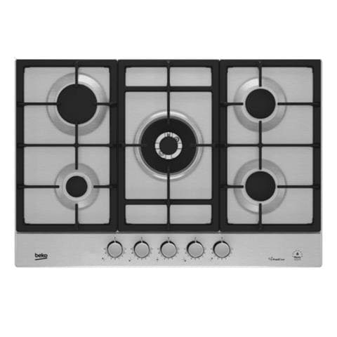 Piano Cottura A Gas Con Practiclean E Flameadjust HIAW75226SXE 5 Fuochi A Gas 75 Cm 4 Bruciatori / 1 Wok - Foto 1