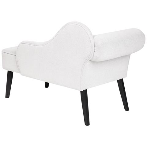 Chaise Longue Versione Sinistra Biarritz Tessuto Bianco - Foto 2