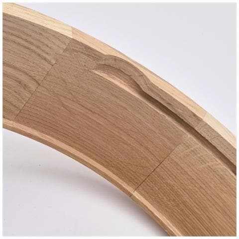 Lampada A Soffitto Eveline - Marrone - Legno, Vetro - 37x37x8 Cm - Foto 8