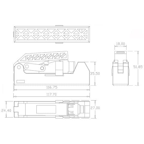 Kit 24 Frutti Cat. 6a Utp 90 Keystone Con Pinza Crimpatrice - Foto 3