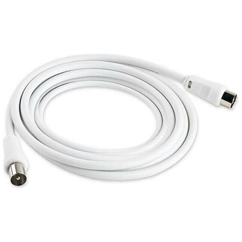 Cavo Antenna Tv Rg59 Prolunga 3 Mt Maschio Femmina Segnale Audio Video - Foto 2