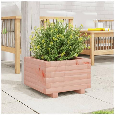 Fioriera Da Giardino 40x40x26,5 Cm In Legno Massello Di Douglas - Foto 3