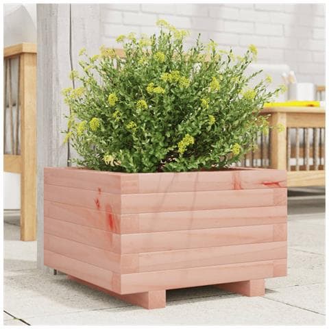 Fioriera Da Giardino 40x40x26,5 Cm In Legno Massello Di Douglas - Foto 1