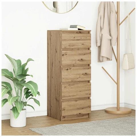 Credenza con Cassetti Rovere Artigianale 37,5x35x99 cm - Foto 1