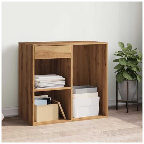 Armadietto Per Cosmetici Rovere Artigianale 80x40x75 Cm - Foto 3