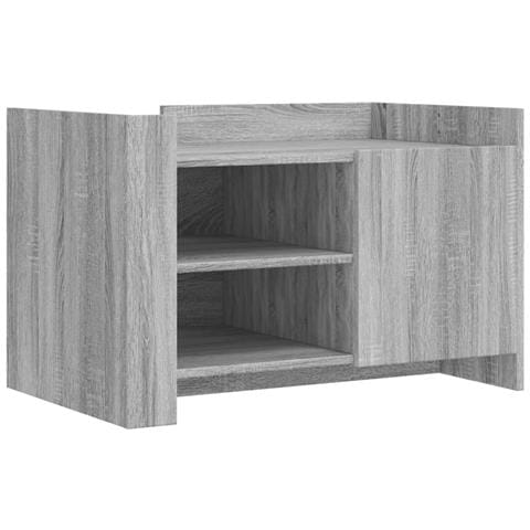 Lusso Casadino -  Tavolino Salotto Grigio Sonoma 80x50x50 Cm Legno Multistrato - Foto 1