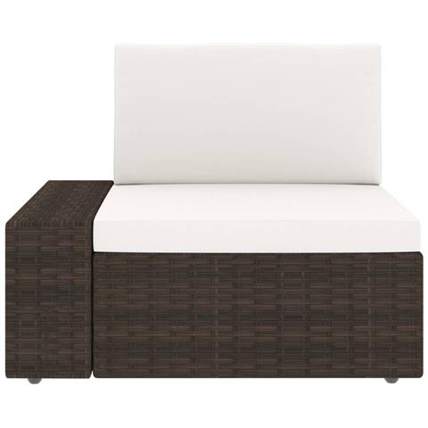 Lusso Casadino - Set Divani Da Giardino 3 Pz In Polyrattan Marrone - Foto 8