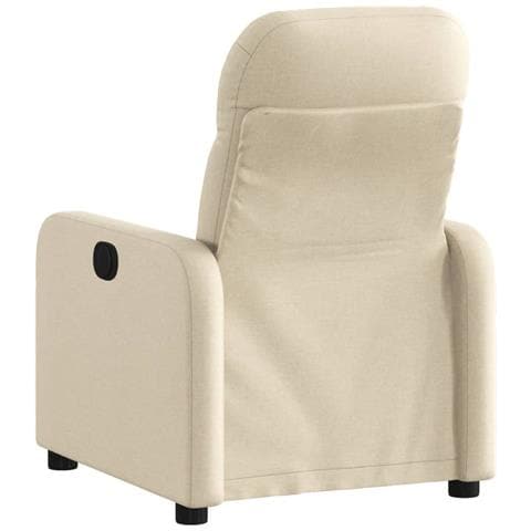 Poltrona Reclinabile In Tessuto Crema - Foto 2