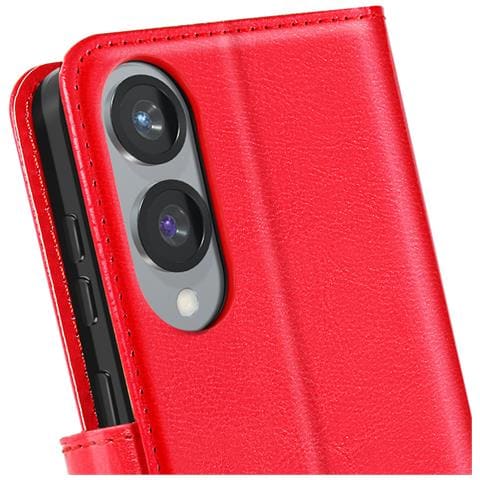 Custodia Samsung S25 Edge Portafoglio, Rosso - Foto 2
