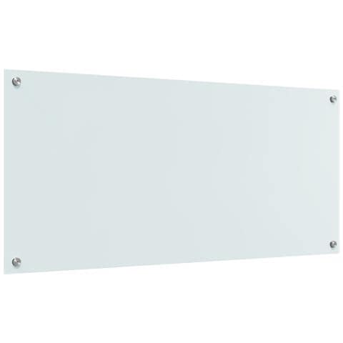 Schienale Cucina Bianco 110x50x0,6 cm in Vetro Temperato - - Foto 1