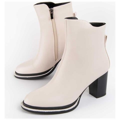 Stivaletto Con Tacco Vareli2 Bianco. - Foto 1