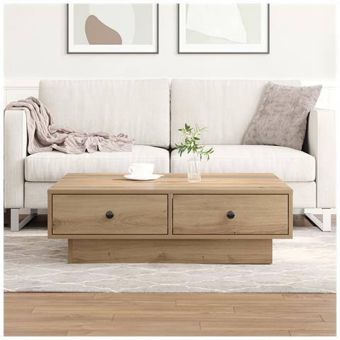 Tavolino da caffè Rovere artigianale Impiallacciato, MDF - Foto 2