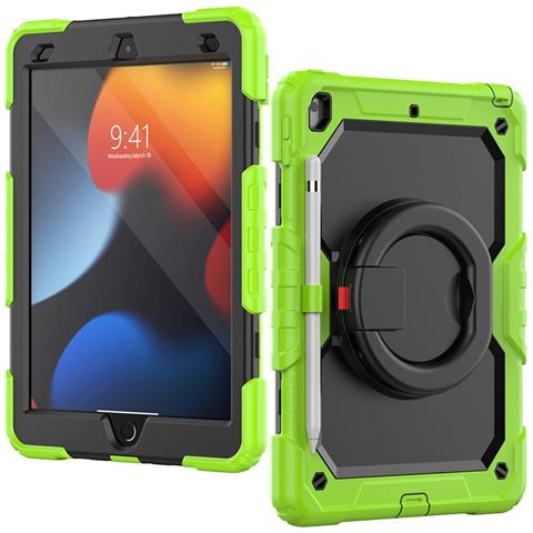 Custodia Per Samsung Galaxy Tab A7 Armatura Con Supporto Girevole Verde - Foto 4