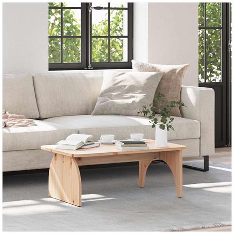 Tavolino da salotto Naturale 80 x 50 x 31 cm - Foto 2