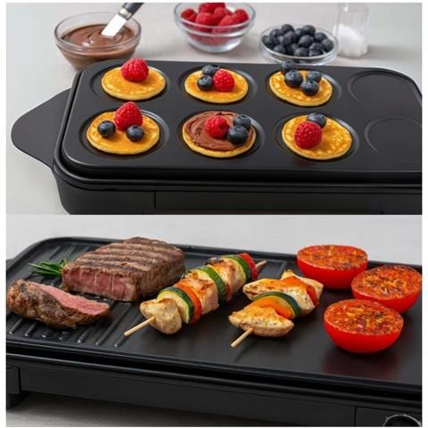 Crepiera + Grill 1500w 8x11,5cm - Doc349n - Foto 2