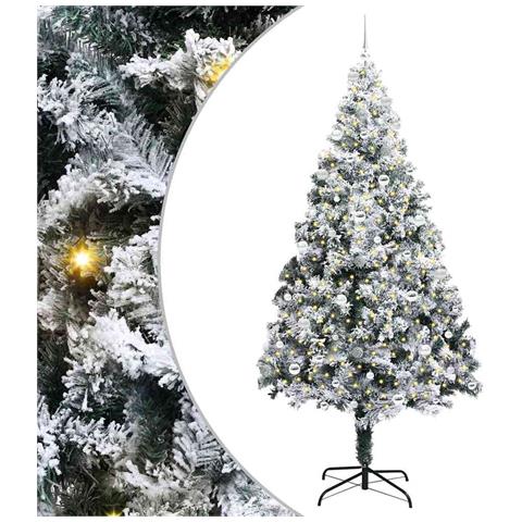 Albero di Natale artificiale con 300 LED Bianco 240 cm - Foto 1
