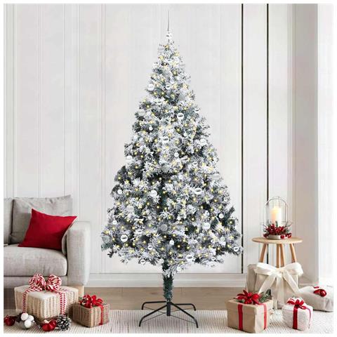 Albero di Natale artificiale con 300 LED Bianco 240 cm - Foto 2