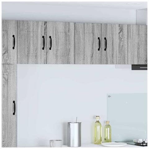 Pensile cucina con porta 2 pcs Grigio Sonoma 60 x 31 x 40 cm - Foto 2