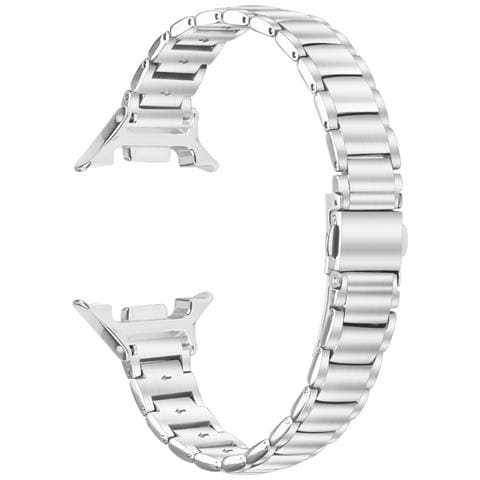 Elegante Bracciale A Tripla Maglia In Acciaio Inossidabile Compatibile Con Samsung Galaxy Watch8/8 Classic Silver - Foto 1