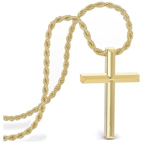 Collana Da Uomo Premium Divine | Acciaio Chirurgico Inossidabile 316l, Oro, 60 Cm - Foto 1