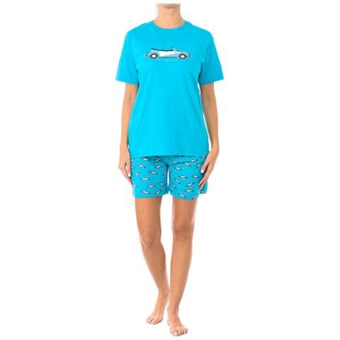 Pigiama Estivo Da Donna A Maniche Corte In Cotone Kl40000 - Foto 1