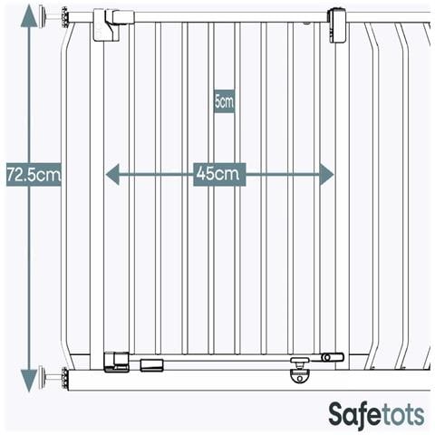 Bettacare Cancelletto Per Cani Elite Con Montaggio A Pressione, 80cm - 89cm, Bianco Opaco - Foto 2