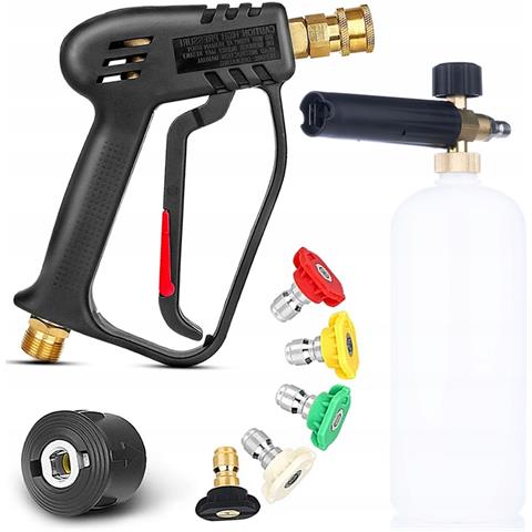 Pistola Alta Pressione Con Schiumogeno 1l E 5 Ugelli - Compatibile Con Kärcher K2-k7 | Pressione Max 200 Bar | Montaggio Rapido - Foto 1