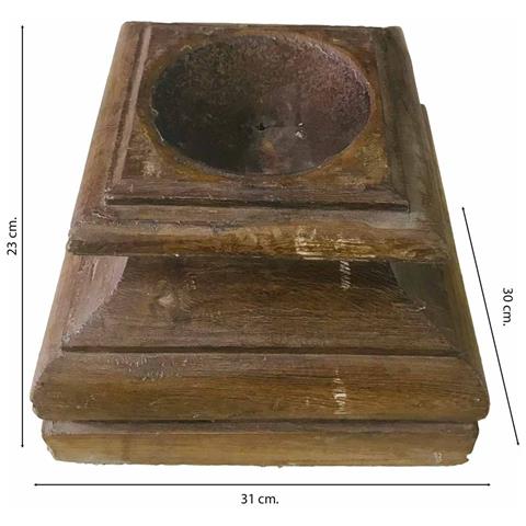 Candeliere In Legno 31x30x23h - Foto 4
