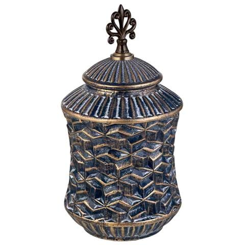 Vaso In Ceramica Blu, D17x34h Cm - Foto 1