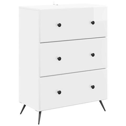 Mobile con Cassetti Bianco Lucido 66 x 34,5 x 90 cm - Foto 1