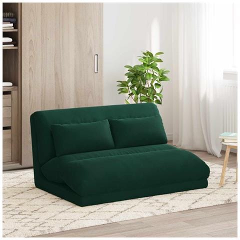 Sedia a pavimento regolabile Verde Scuro Velluto - Foto 2