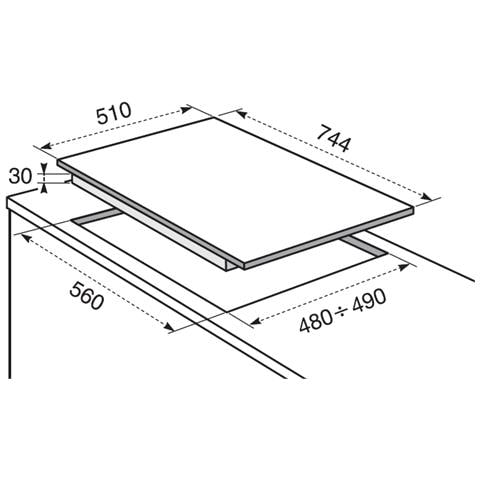Piano Cottura PX750XV a Gas 5 Fuochi da 75 cm Colore Inox Serie Soft  - Foto 2
