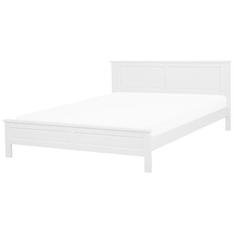 Letto Matrimoniale In Legno Bianco 180x200cm Olivet - Foto 22