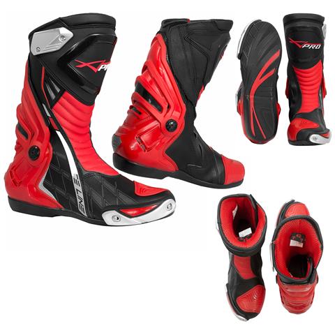 Stivali Omologati Ce Moto Quad Motocross Touring Sport Rosso 40 - Foto 1