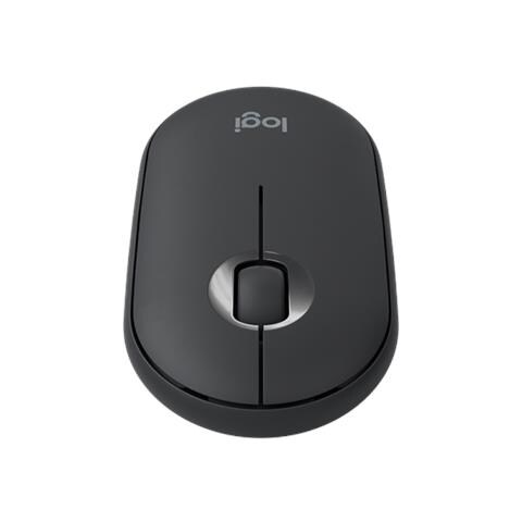 Pebble Mouse Wireless, Bluetooth o 2.4 GHz con Mini Ricevitore USB, Silenzioso, Mouse ? per Computer Sottile, Clic silenziosi, per PC / Mac / Laptop / iPadOS, Nero - Foto 3