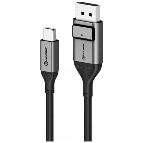 Ulmdpdp03-sgr Cavo Displayport 3 M Mini Displayport Nero, Grigio (8k Minidisplayport / dispport Cab 3m) - Foto 1