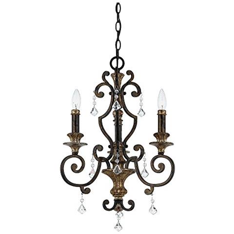 Quoizel Qz / marquette3 - Lampadario Da Soffitto, In Bronzo Dorato, 45,7 X 45,7 X 61 Cm - Foto 1