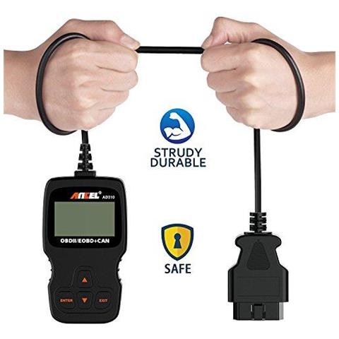 Ad310 Classic Aumentato Universale Obd Ii Scanner Motore Di Automobile Guasto Lettore Di Codici Can Diagnostic Scan Tool (nero)  - Foto 4