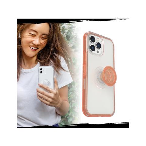 Custodia trasparente Symmetry per iPhone 13 Pro, Colore Corallo - Foto 2