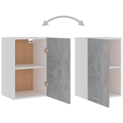 Mobile Pensile “Lyon” Grigio Cemento 39,5x31x60cm - Foto 10