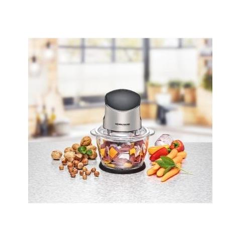 Mz 400 Tritaverdure Elettrico 1 L 400 W Nero, Acciaio Inossidabile - Foto 2