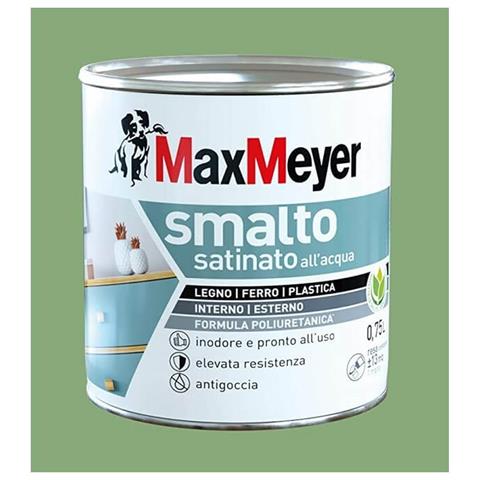 Smalto Satinato Verde Cina 0,75lt Ad Acqua - Foto 1