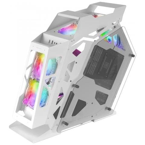 Computer case MC61W Tower PC micro ATX / Mini-ITX / 1 porta USB 3.2 Gen 1 (3.1 Gen 1) di tipo A e 1 porta USB 2.0 Colore Bianco - Foto 1